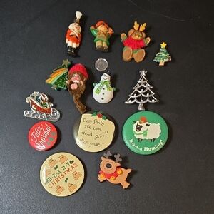 Festive Holiday Pin Collection